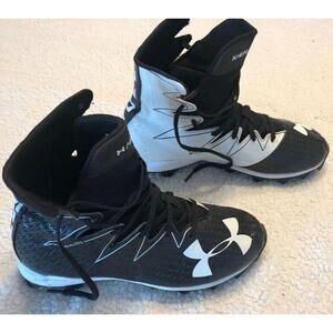 Under Armour Clutchfit Drive High Size 7 1/2 Black White Clutch Fit